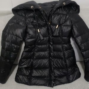 Hugo Boss Dark Navy Blue Womens Real Down Jacket